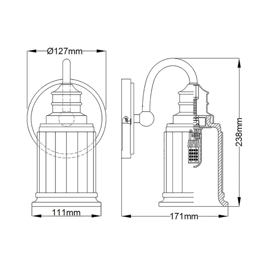 Quoizel - Aplique de pared LED para baño SWELL 1xG9/3W/230V IP44 cromo pulido