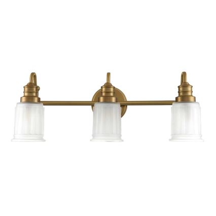 Quoizel - Aplique de pared LED para baño SWELL 3xG9/3W/230V IP44 dorado