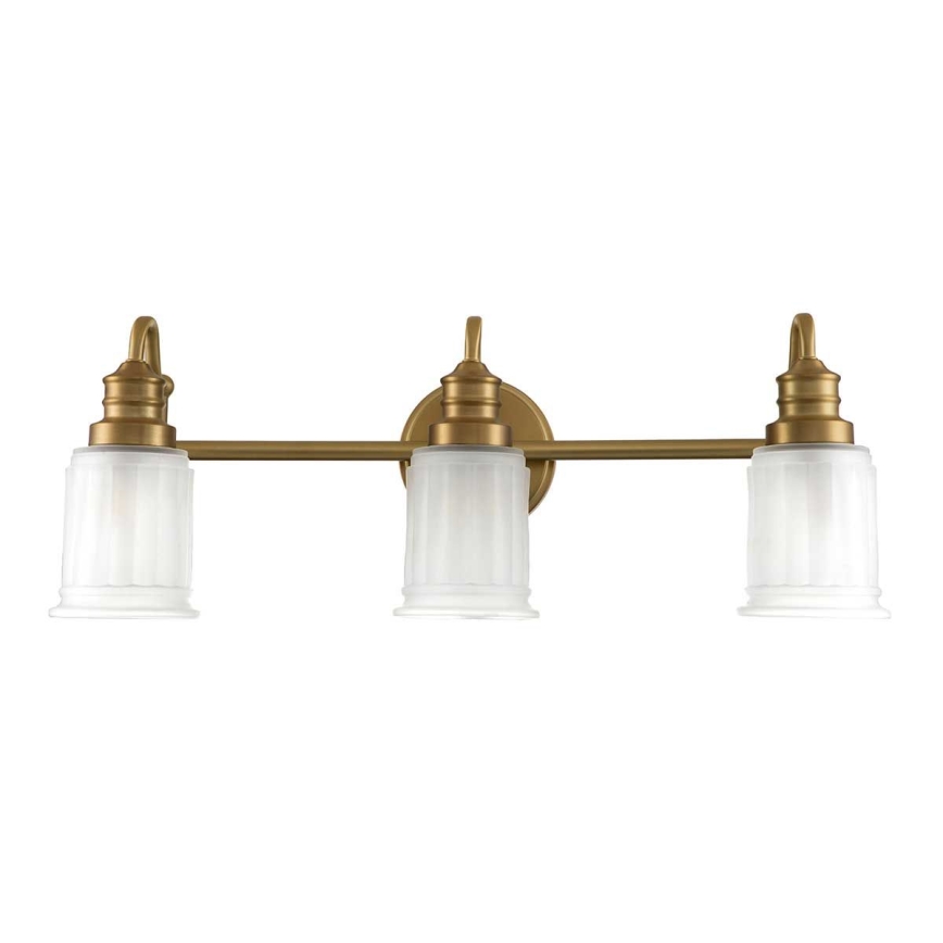 Quoizel - Aplique de pared LED para baño SWELL 3xG9/3W/230V IP44 dorado