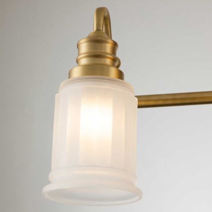Quoizel - aplique mural LED para baño SWELL 4xG9/3W/230V IP44 dorado