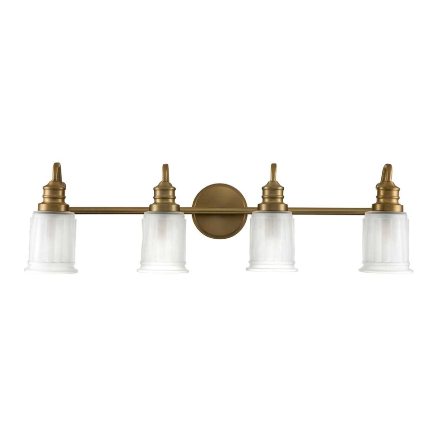 Quoizel - aplique mural LED para baño SWELL 4xG9/3W/230V IP44 dorado
