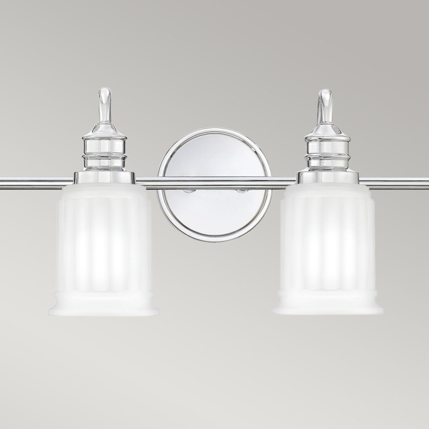 Quoizel - Aplique de pared LED para baño SWELL 4xG9/3W/230V IP44 cromo brillante