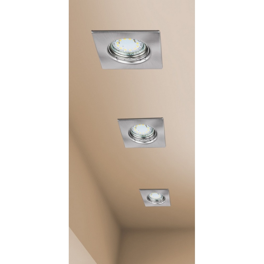 Rabalux 1054 - SET 3x Iluminación LED empotrada de techo LITE 3xGU10-LED/3W/230V