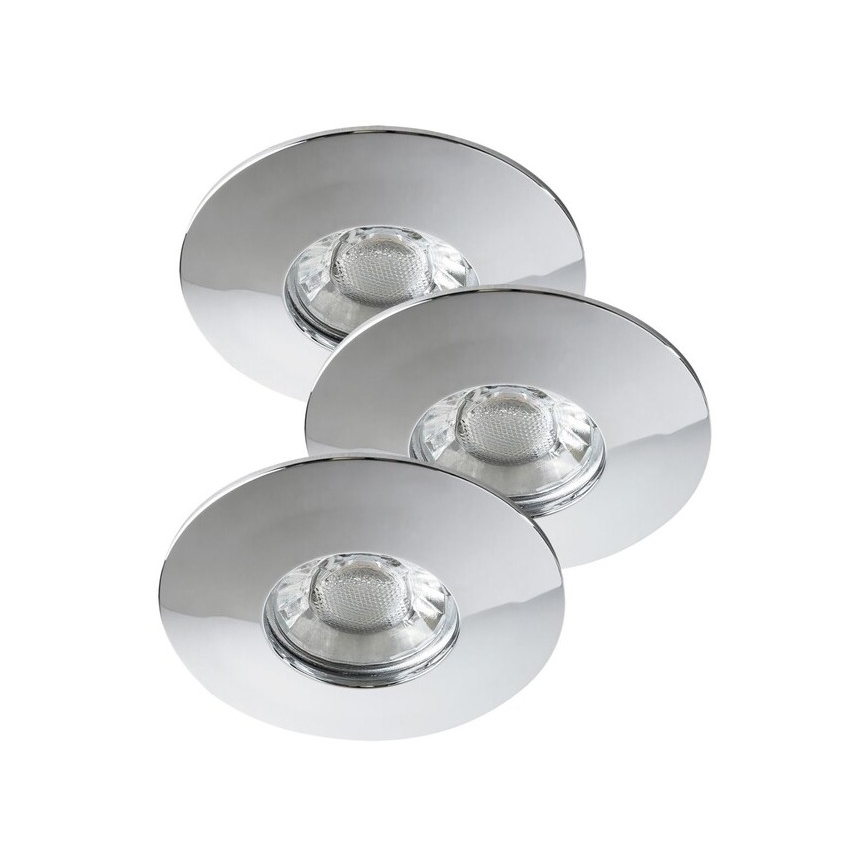 Rabalux - Juego de 3 luminarias empotrables para baño LED/4W/230V IP44