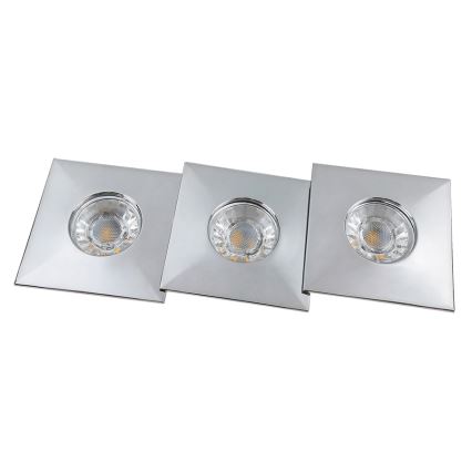 Rabalux 1079 - SET 3x Iluminación LED empotrada para el baño RANDY 3xLED/4W/230V