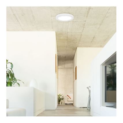 Rabalux - Luminaria de techo LED con sensor LED/18W/230V 4000K Ø 22,5 cm