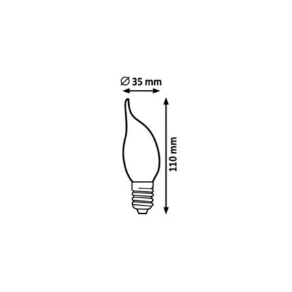 Rabalux - Bombilla LED CF35 E14/4,2W/230V 2700K