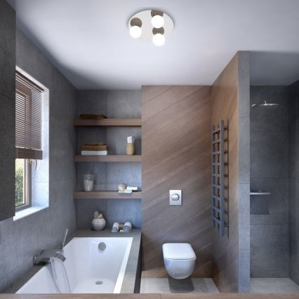Rabalux - Plafón de baño 3xG9/28W/230V IP44 diá. 30 cm