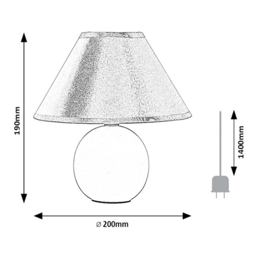 Rabalux - Lámpara de mesa 1xE14/40W/230V