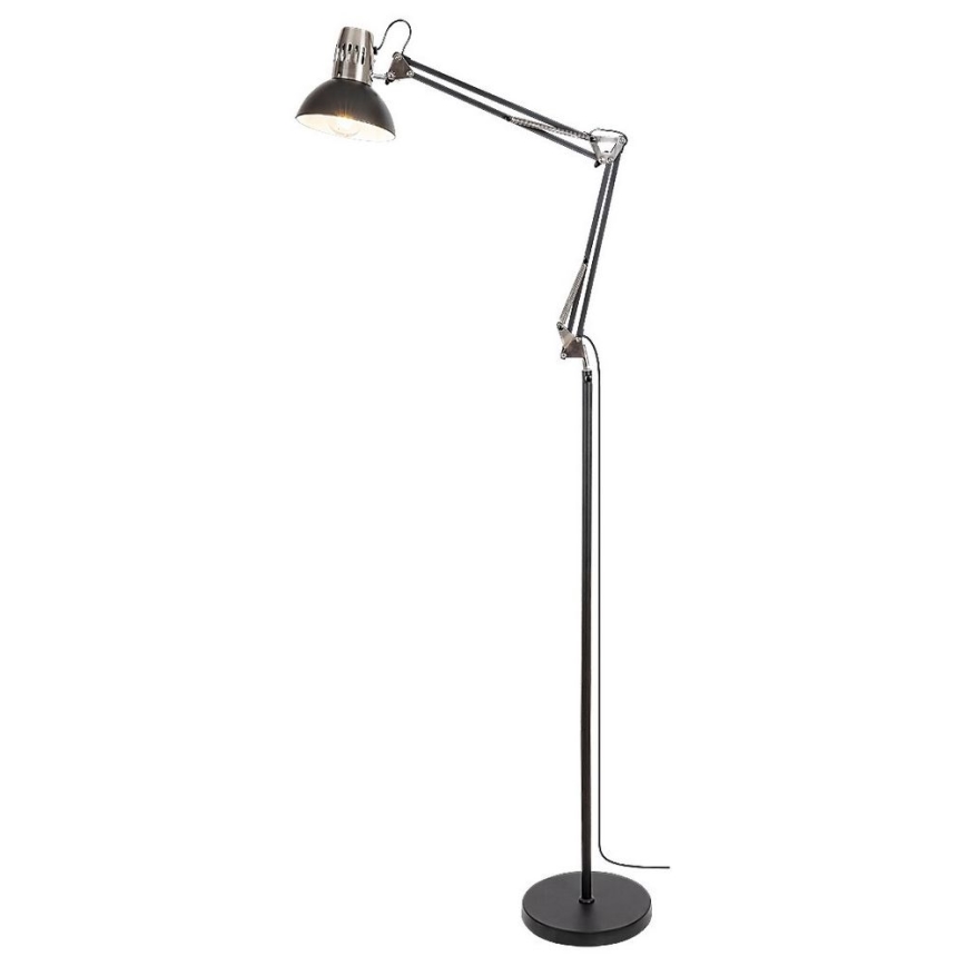 Rabalux - Lámpara de pie 1xE27/40W/230V negra/cromo brillante
