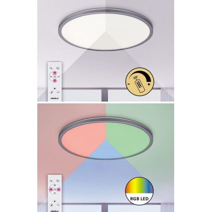 Rabalux - Luminaria de techo LED RGB regulable LED/22W/230V Wi-Fi Tuya + control remoto Ø 41,5 cm