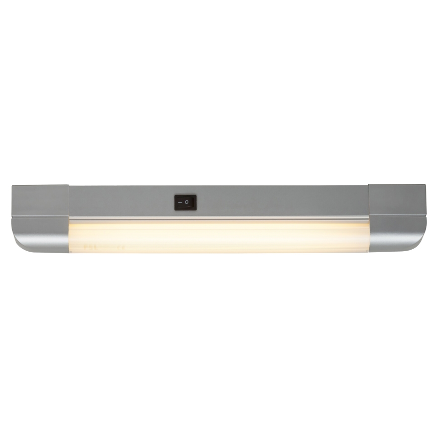 Rabalux - Iluminación para encimeras de cocina BAND LIGHT 1xG13/10W/230V 39,5 cm plata