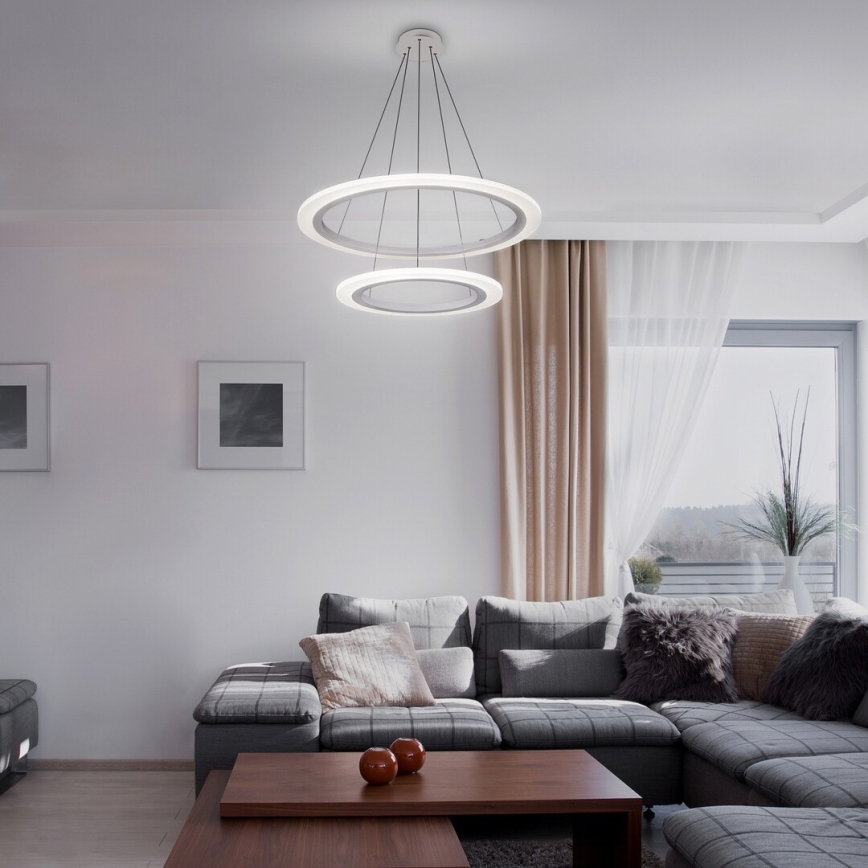 Rabalux 2429 - Lámpara colgante LED ADRIENNE LED/62W/230V plateado