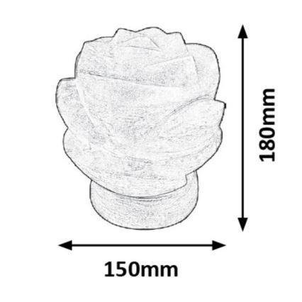 Rabalux - Lámpara de sal 1xE14/15W/230V acacia 3,5 kg