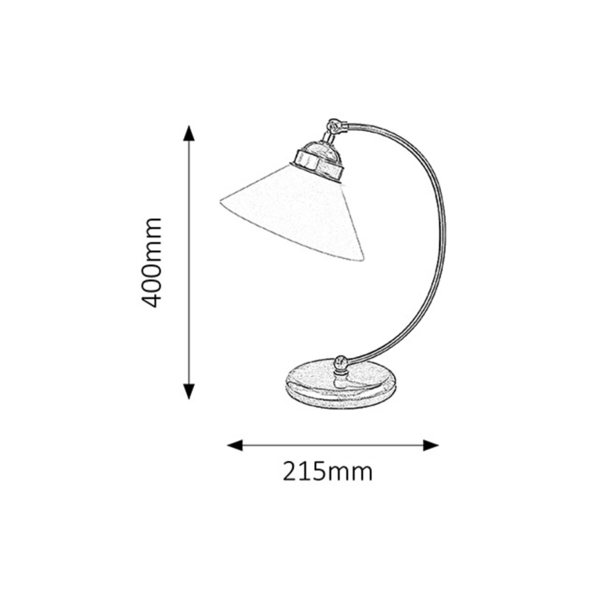 Rabalux - Lámpara de mesa 1xE27/60W/230V