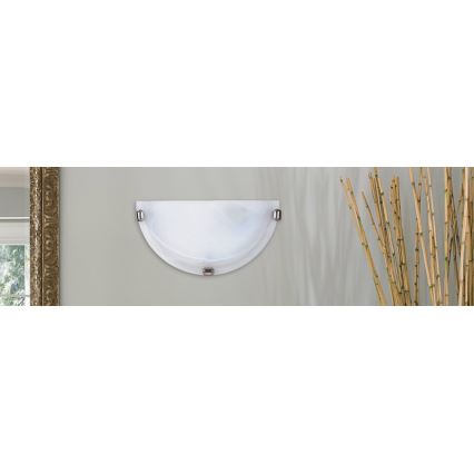 Rabalux - Aplique de pared 1xE27/60W/230V de cristal alabastrino