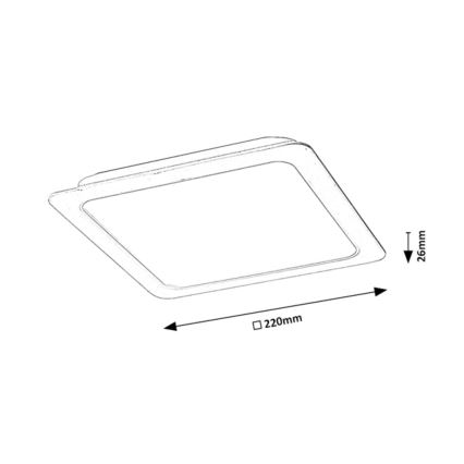 Rabalux - Lámpara empotrable LED LED/24W/230V 22x22 cm