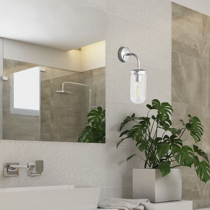 Rabalux - Lámpara de pared para baño 1xE27/60W/230V IP44 cromo brillante