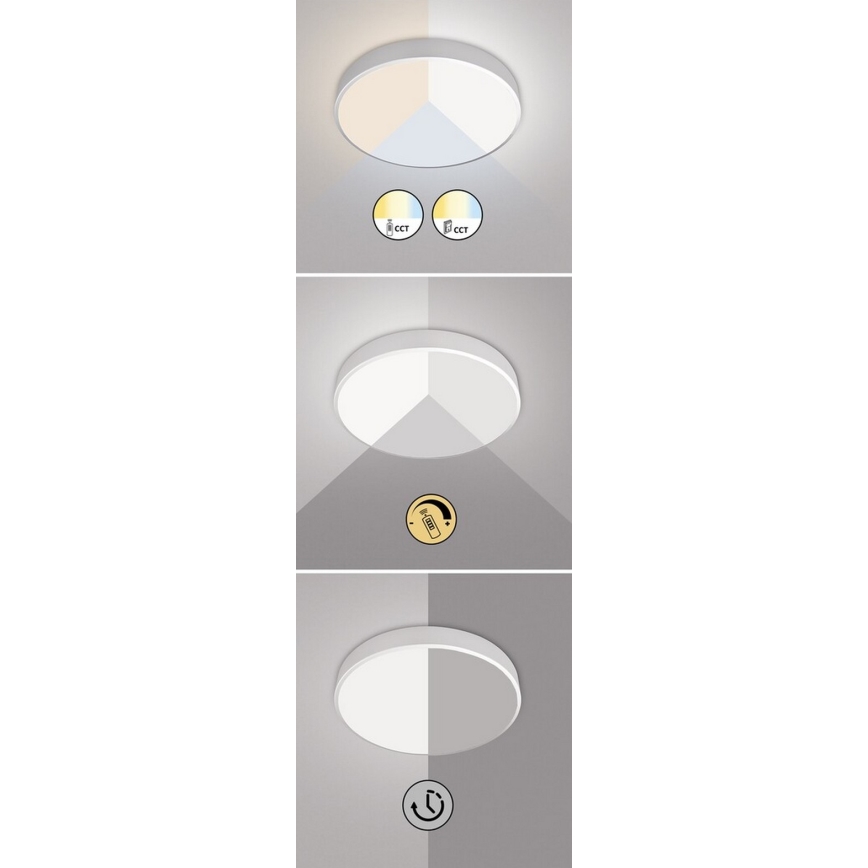 Rabalux - Luminaria de techo LED regulable LED/60W/230V, diámetro 60 cm + mando a distancia