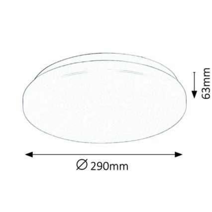 Rabalux - Lámpara de techo LED/20W/230V Ø 29 cm
