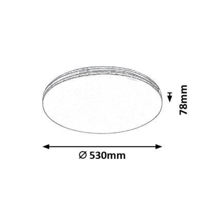 Rabalux - Plafón de techo LED/36W/230V redondo 53x53 cm