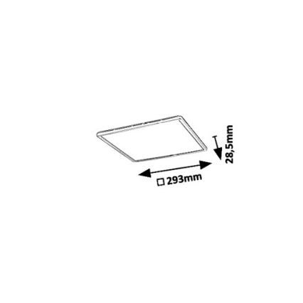 Rabalux - Lámpara de techo LED/18W/230V 29,3x29,3 cm