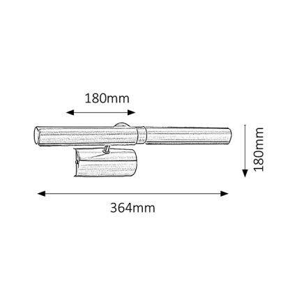 Rabalux - Lámpara de cuadro 2xE14/40W/230V