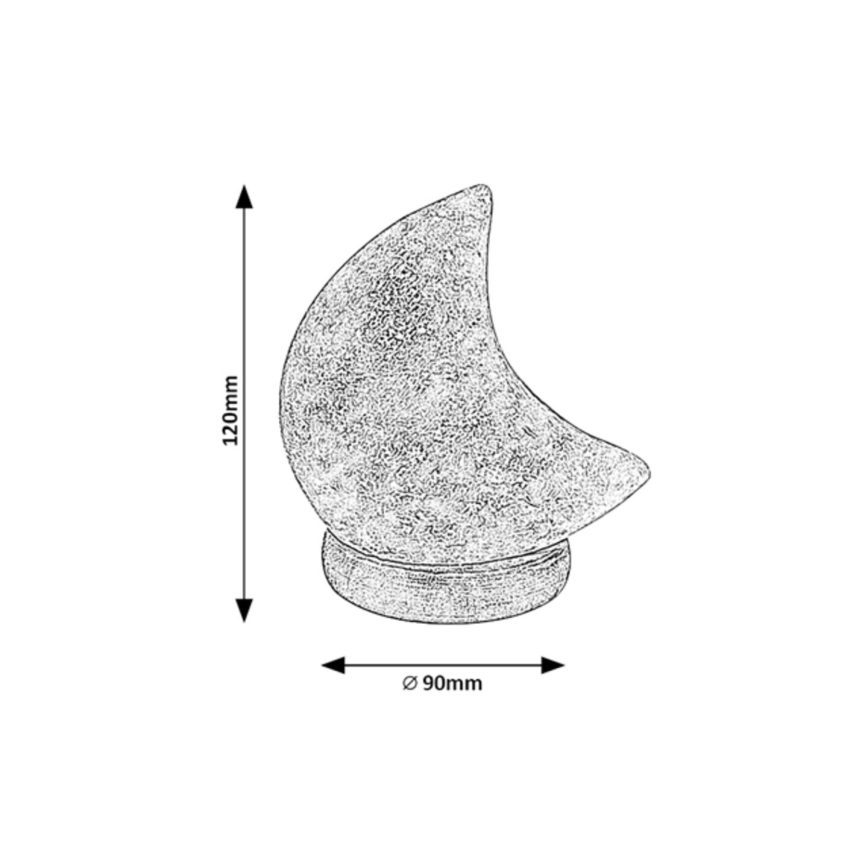 Rabalux - Lámpara de sal LED RGB LED/1W/5V 0,7 kg