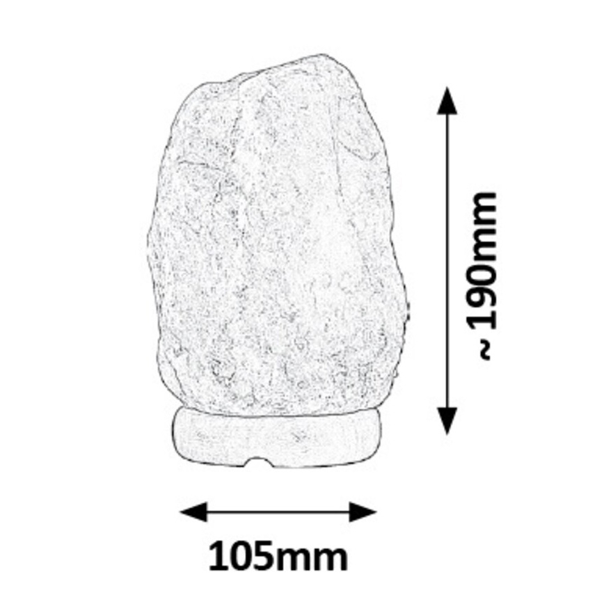 Rabalux - Lámpara de sal 1xE14/15W/230V 1,6 kg