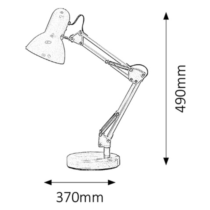 Rabalux - Lámpara de mesa 1xE27/60W/230V