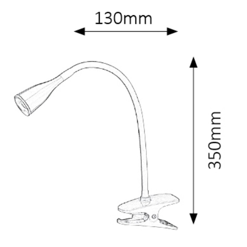 Rabalux - Lámpara de mesa LED con pinza LED/4,5W/230V