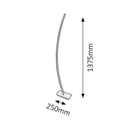 Rabalux - Lámpara LED de pie 1xLED/26W/230V