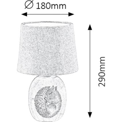 Rabalux - Lámpara de mesa infantil 1xE14/40W/230V