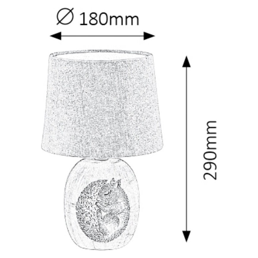 Rabalux - Lámpara de mesa infantil 1xE14/40W/230V