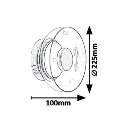 Rabalux 5392 - Aplique LED LORELL LED/8W/230V