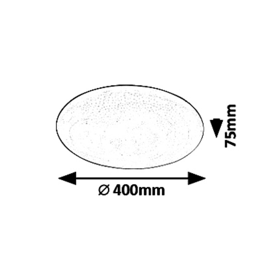 Rabalux - Lámpara de techo LED regulable STAR LED/36W/230V + mando a distancia Ø 40 cm