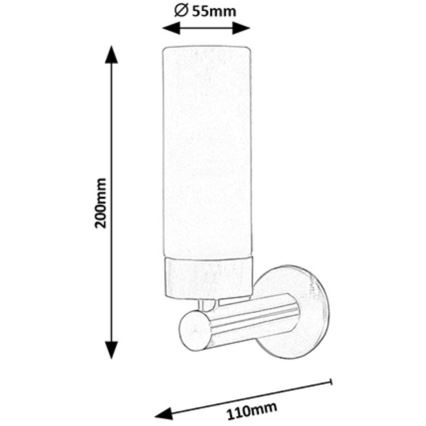 Rabalux - Aplique de pared para baño LED/4W/230V IP44