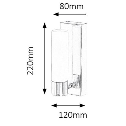 Rabalux - Aplique LED de pared para baño JIM LED/5W/230V IP44