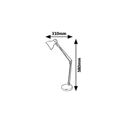 Rabalux 6410 - Lámpara de mesa CARTER 1xE14/11W/230V