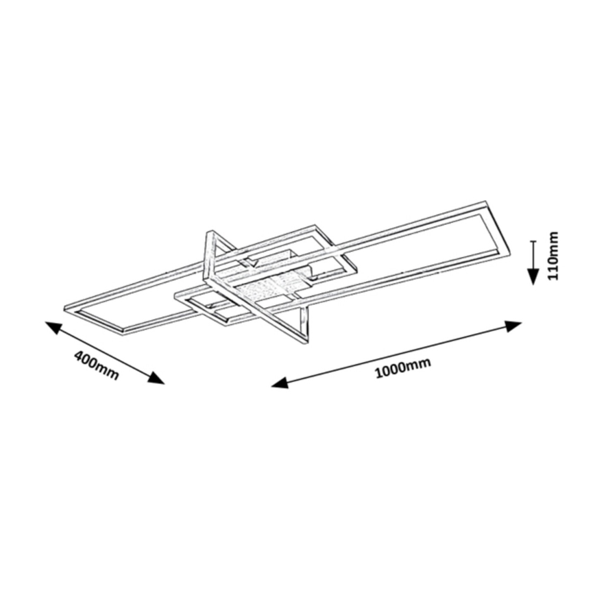 Rabalux - Luminaria LED de techo regulable LED/35W/230V 40x100 cm