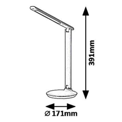 Rabalux 6979 - LED Lámpara de mesa regulable OSIAS LED/9W/230V