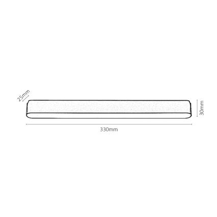 Rabalux - LED Plafón para sistema de raíles monofásico LED/16W/24V 4000K 33 cm negro
