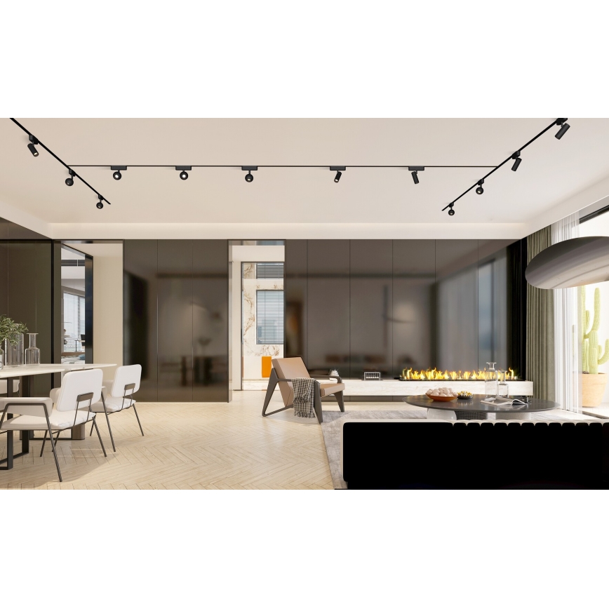 Rabalux - LED Foco para sistema de riel monofásico LED/6W/24V 4000K negro