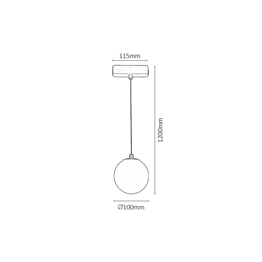 Rabalux - Lámpara LED colgante para sistema de raíles monofásico LED/5W/24V 4000K negro