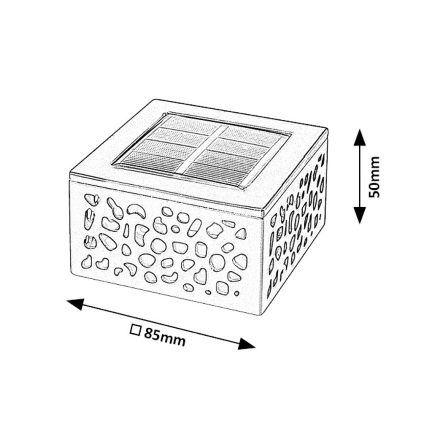 Rabalux - Lámpara solar LED LED/0,5W/1,2V IP44 600 mAh