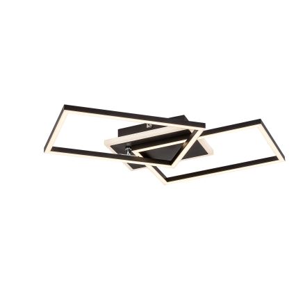 Rabalux - Plafón LED LED/40W/230V 3000K negro 39x50 cm