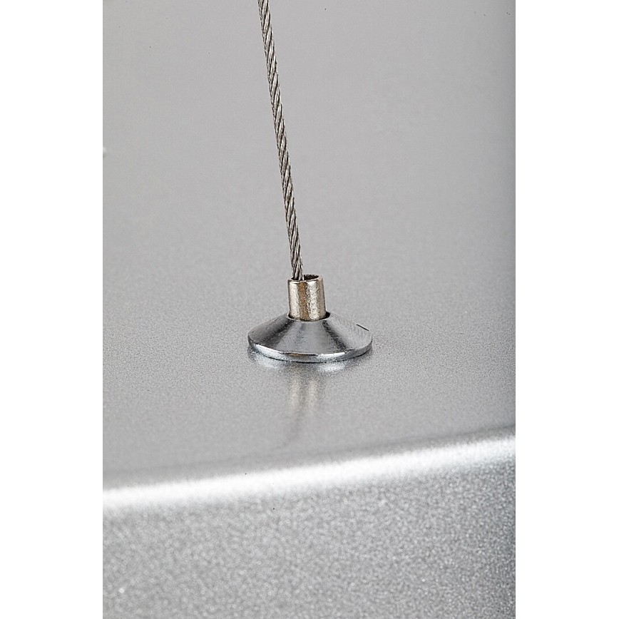 Rabalux - Lámpara de araña LED regulable LED/60W/230V plata 3000-6000K + mando a distancia