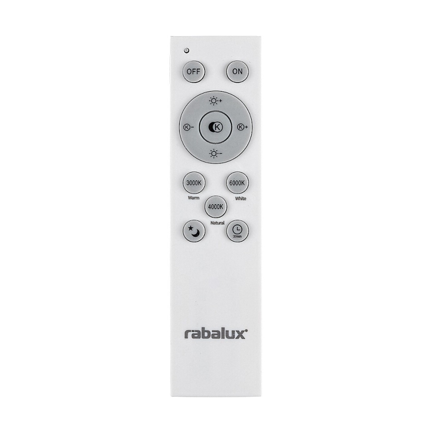 Rabalux - Lámpara de araña LED regulable LED/60W/230V plata 3000-6000K + mando a distancia