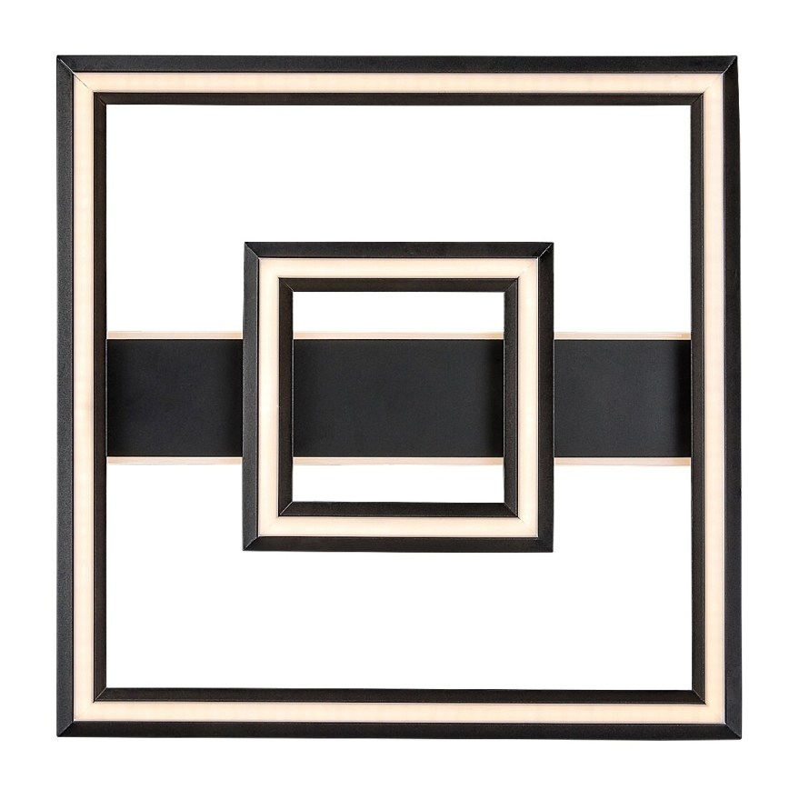 Rabalux - Lámpara de techo LED/48W/230V 3000K negra 48,5x48,5 cm