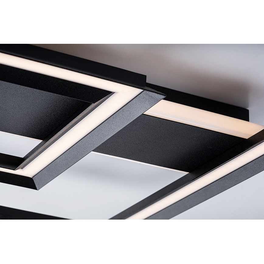 Rabalux - Lámpara de techo LED/48W/230V 3000K negra 48,5x48,5 cm